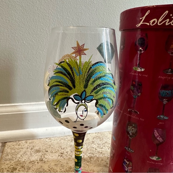 Lolita Hand Painted Wine Glass - Las Vegas - Picture 7 of 11